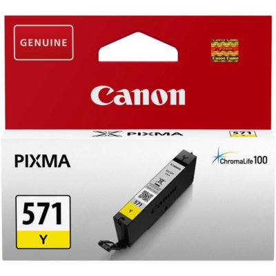 Canon Original CLI-571Y Ink Tank Yellow Single Pack 0388C001 Canon Original CLI-571Y Ink Tank Yellow Single Pack 0388C001